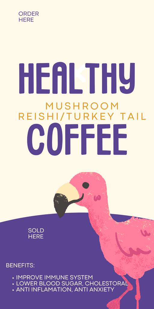 1 CUP - Cafe Serving - Healthy Coffee - Mushroom Coffee