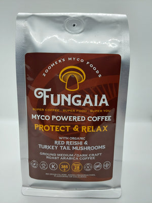 FEATURED PRODUCT -1 Unit - ZOOMER'S MYCO POWERED COFFEE - RED REISHI & TURKEY TAIL