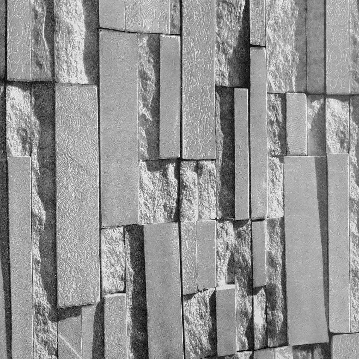 grey stone brick wall design