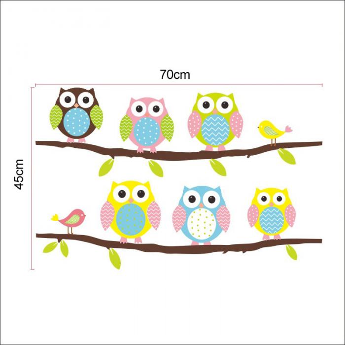 owls tree wall decoration