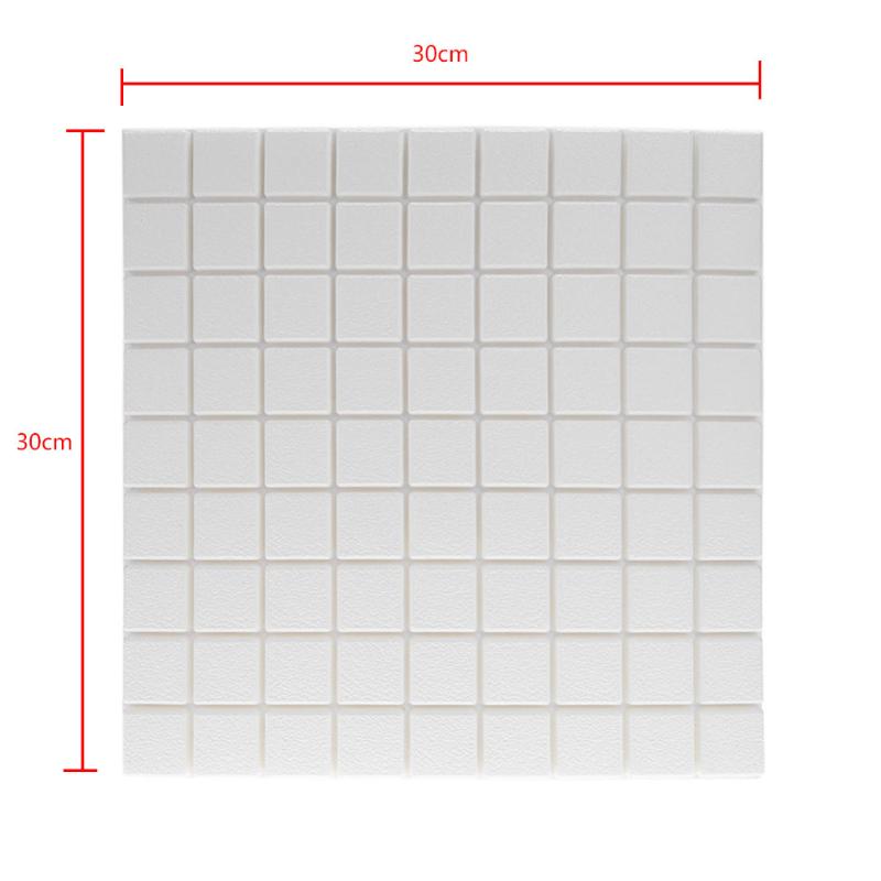 white 3D Checkered Tile Pattern Wall decoration