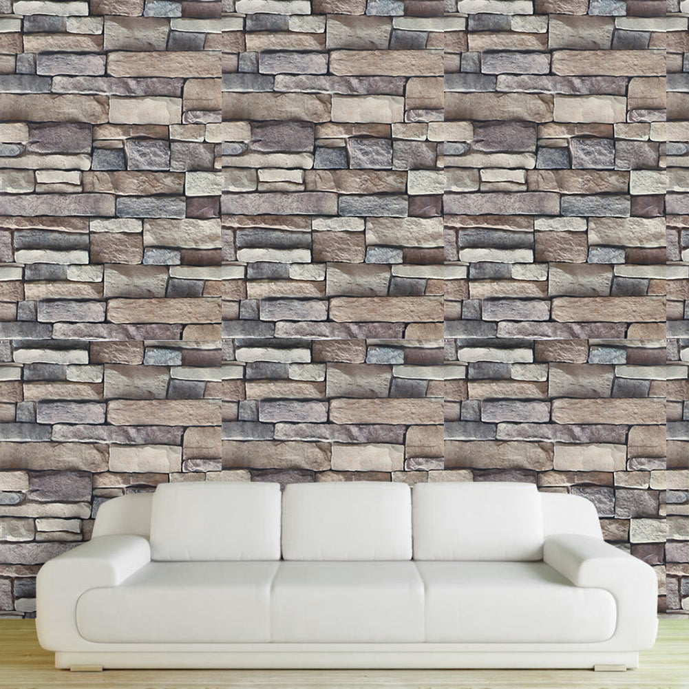 3d brick stone wall decals