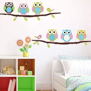 owls tree wall decals
