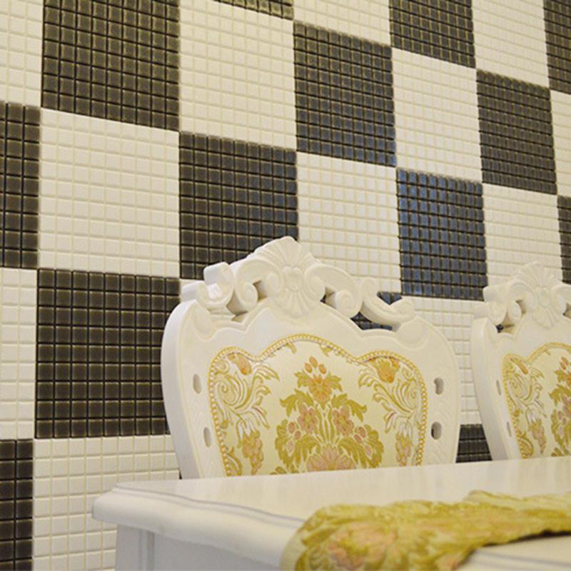 3D Checkered Tile Pattern Wall Decal