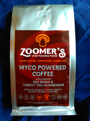 FEATURED PRODUCT -1 Unit - ZOOMER'S MYCO POWERED COFFEE - RED REISHI & TURKEY TAIL