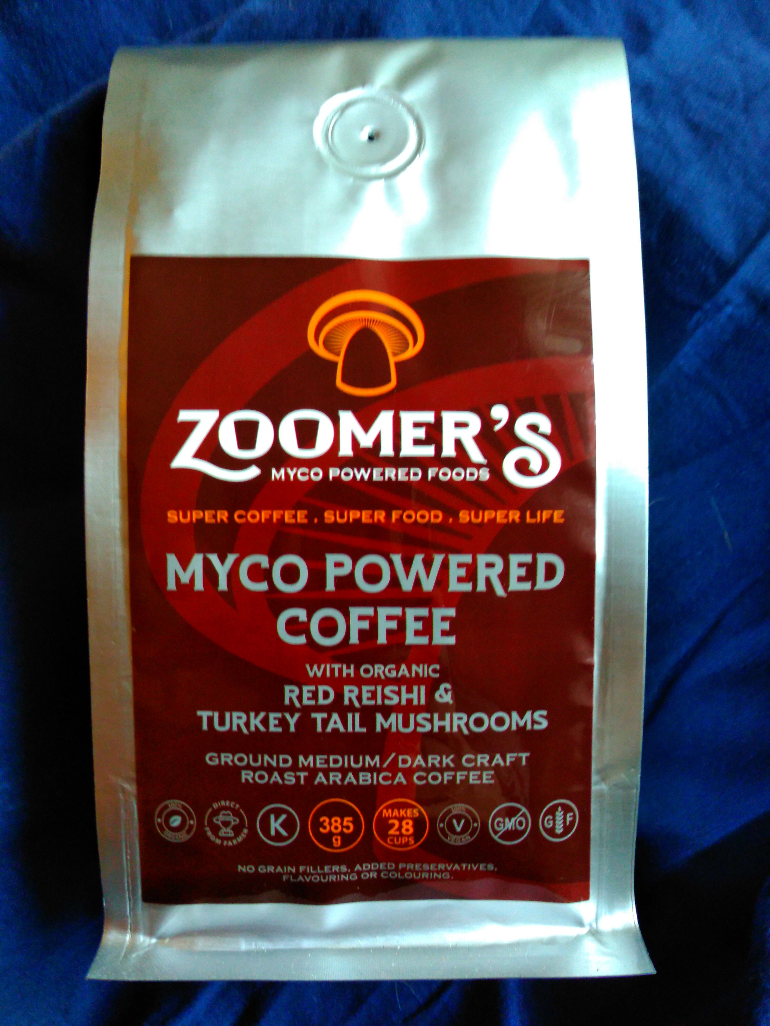 200 Units - ZOOMER'S MYCO POWERED COFFEE - RED REISHI & TURKEY TAIL - DEPOSIT